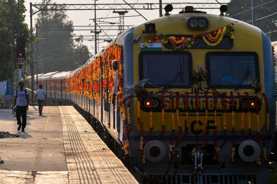 India already has 250 trains fitted with solar-panels (AFP/Getty Images)