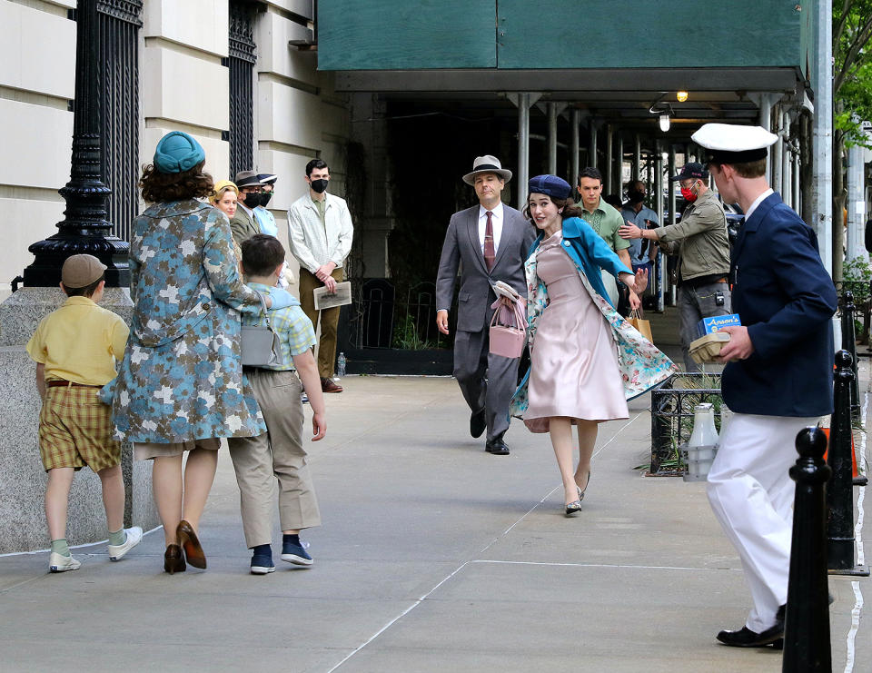 <p>The actress walked through the Upper West Side of N.Y.C. on May 17. </p>