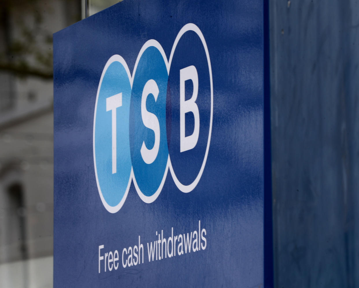 File photo of a sign outside a TSB branch.