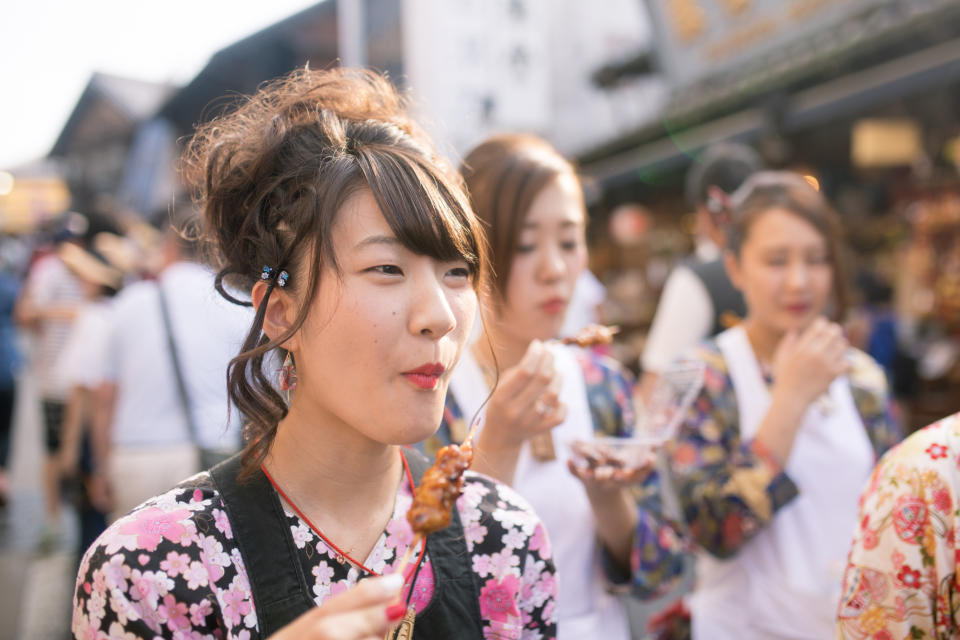 Eating in the street is banned in Kamakura, Japan. [Photo: Getty]