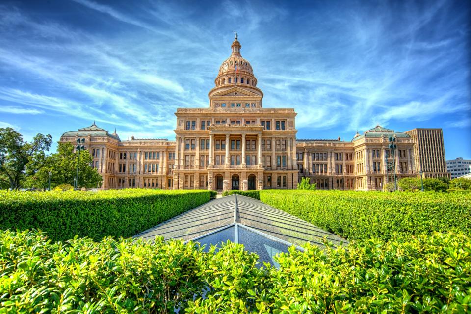 Austin Texas state capitol building