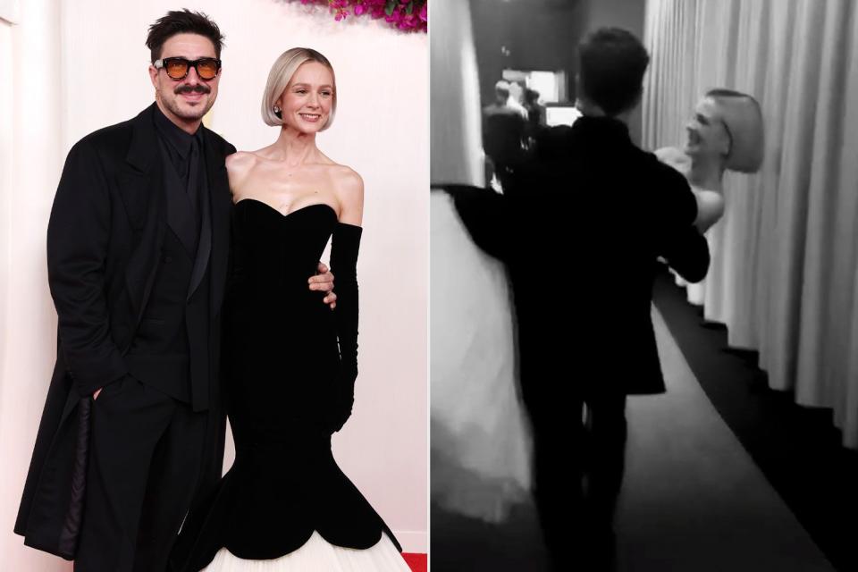 <p>getty; tiktok</p> Marcus Mumford and Carey Mulligan