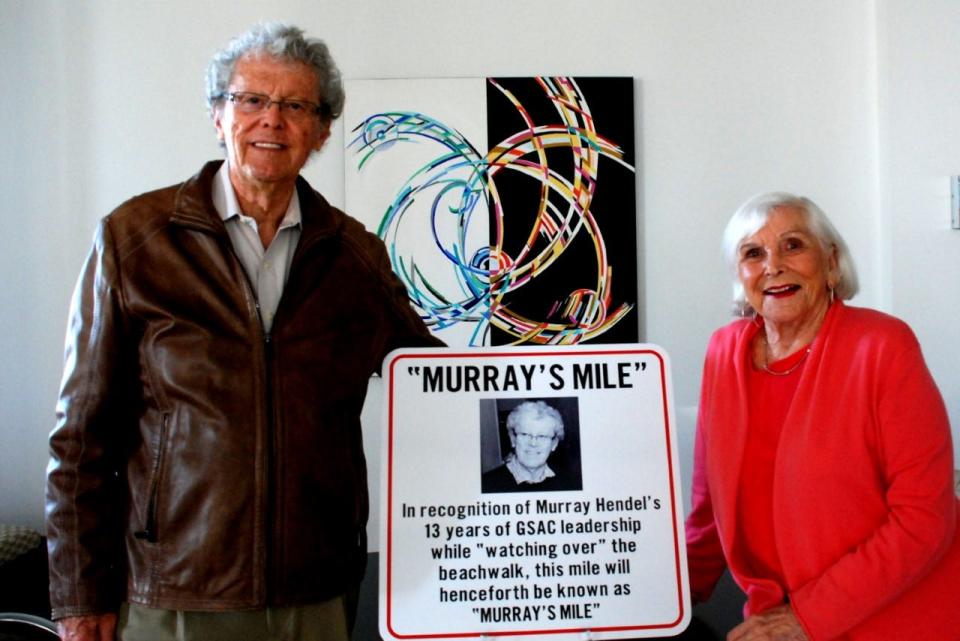 Murray Hendel, with his wife Pauline