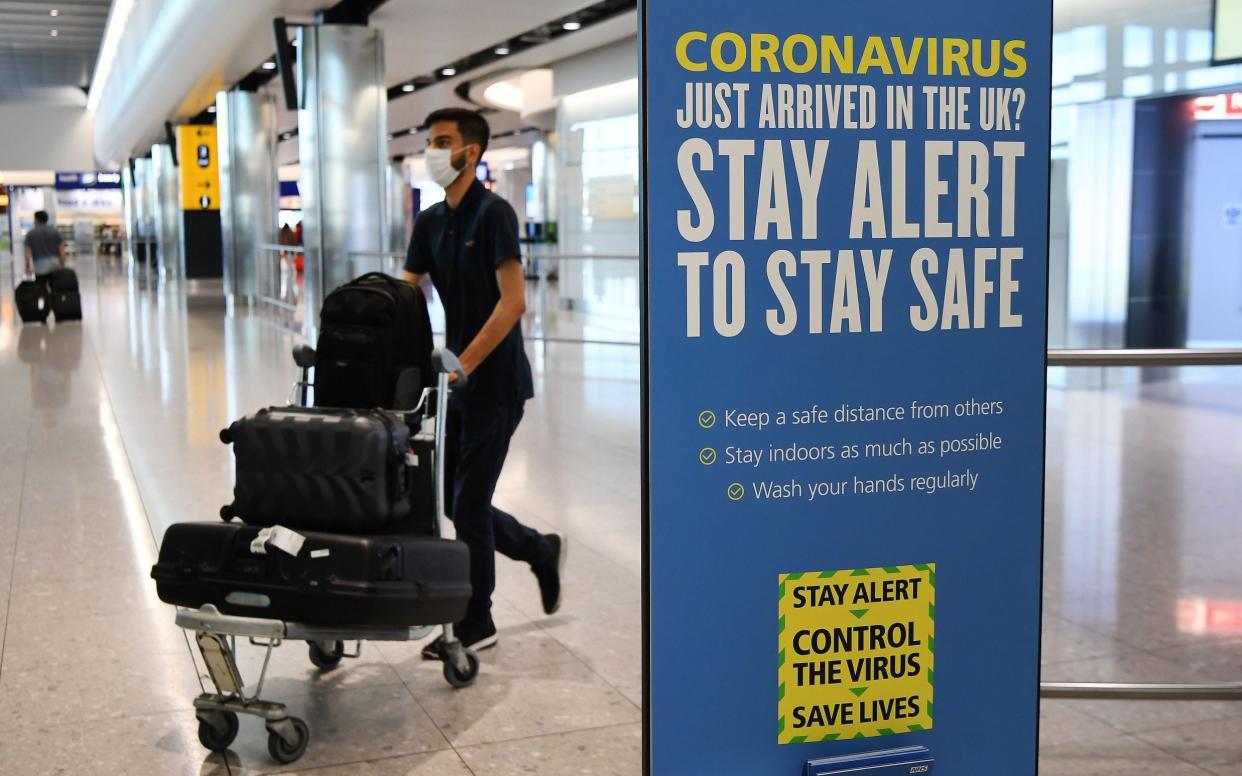 The 33-year-old male was cleared of the virus and discharged from a hospital in April, but tested positive again after returning from Spain via Britain on August 15. - ANDY RAIN/EPA-EFE/Shutterstock/Shutterstock