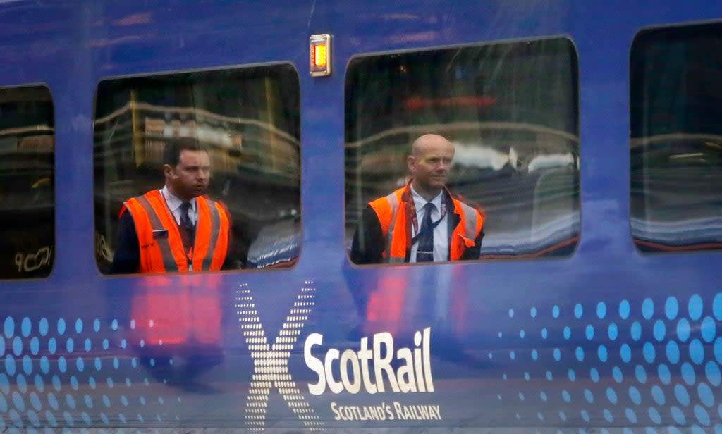 ScotRail has been given a final chance to resolve a pay dispute with the RMT trade union ahead of Cop26 (Danny Lawson/PA) (PA Archive)