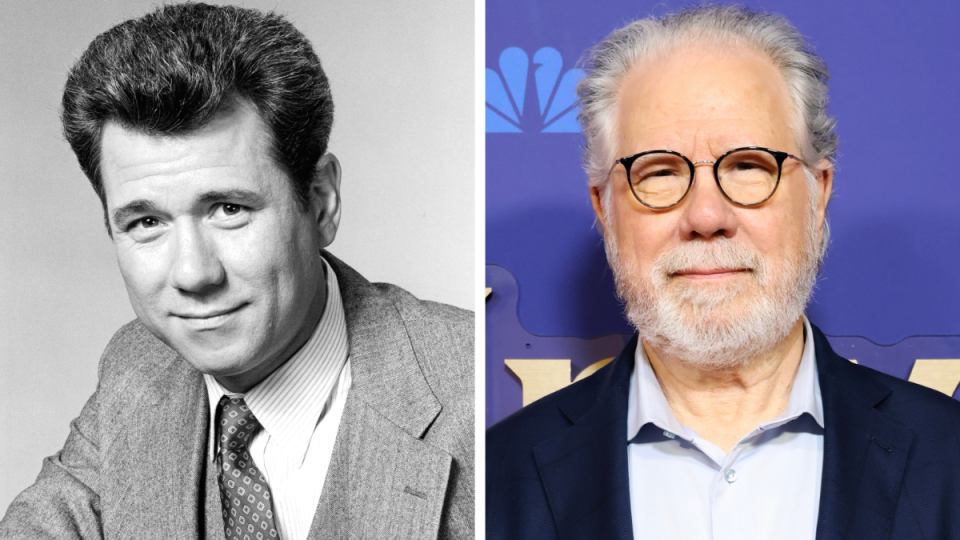 John Larroquette from Night Court. Left: 1985; Right: 2023