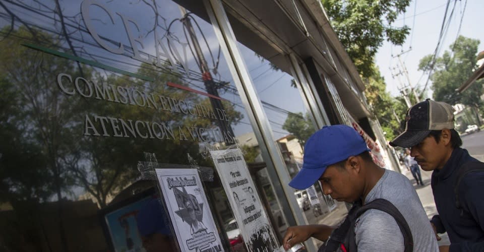 Protesta en oficinas de la CEAV