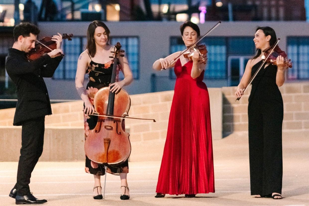 Carpe Diem String Quartet will begin its 2023-24 season with a pair of concerts at First Community South on Saturday and First Unitarian Universalist Church on Sunday.