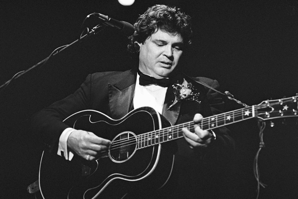 Don Everly (right) from The Everly Brothers perform at the Ahoy in Rotterdam, the Netherlands on 29th October 1988.