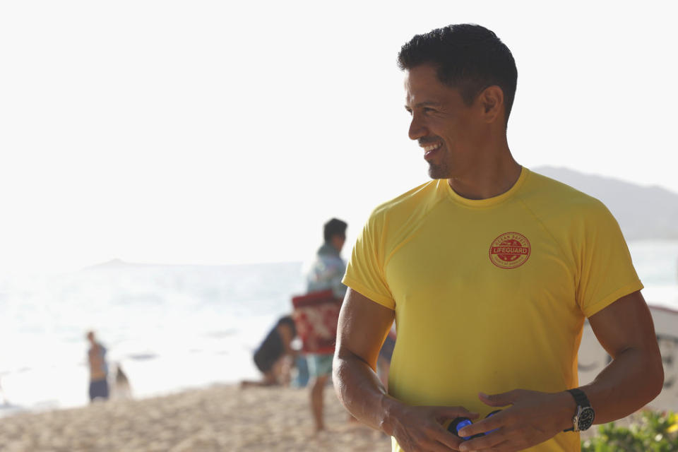 Jay Hernandez as Thomas Magnum in a Season 5 episode of Magnum P.I.  (Photo by: Zack Dougan/NBC)