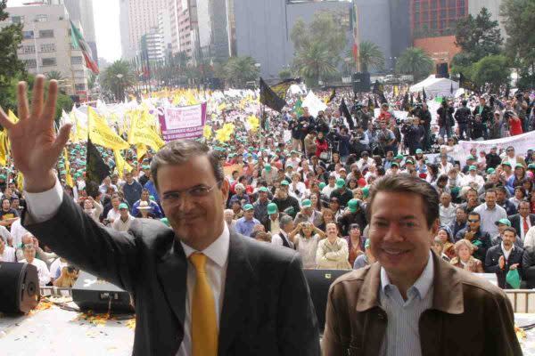 Marcelo Ebrard y Mario Delgado