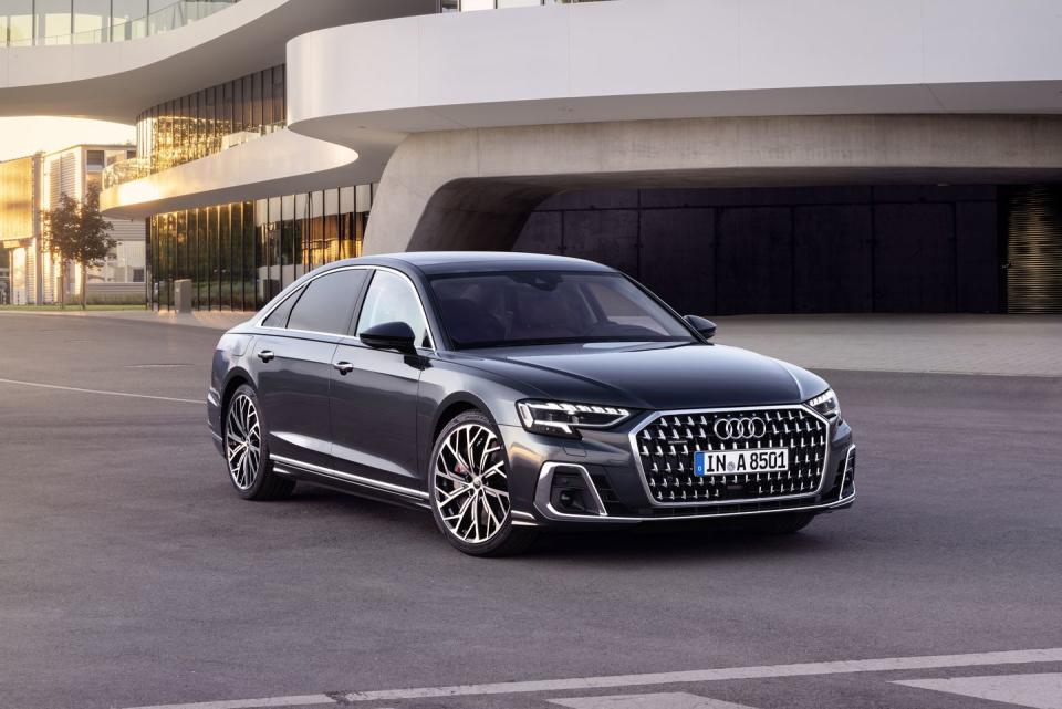 <p>Audi's answer to the <a href="https://www.caranddriver.com/mercedes-benz/s-class" rel="nofollow noopener" target="_blank" data-ylk="slk:Mercedes-Benz S-class;elm:context_link;itc:0;sec:content-canvas" class="link ">Mercedes-Benz S-class</a> is the 2022 A8 sedan, which is also an <a href="https://www.caranddriver.com/features/a38873223/2022-editors-choice/" rel="nofollow noopener" target="_blank" data-ylk="slk:Editors' Choice winner;elm:context_link;itc:0;sec:content-canvas" class="link ">Editors' Choice winner</a>. It offers a spacious interior and every conceivable luxury and convenience feature, which helps justify its nearly six-figure starting price. The A8's styling is expertly rendered to look ritzy but restrained, and fans of the smaller <a href="https://www.caranddriver.com/audi/a4" rel="nofollow noopener" target="_blank" data-ylk="slk:A4;elm:context_link;itc:0;sec:content-canvas" class="link ">A4</a> and <a href="https://www.caranddriver.com/audi/a6" rel="nofollow noopener" target="_blank" data-ylk="slk:A6;elm:context_link;itc:0;sec:content-canvas" class="link ">A6</a> sedans will find the A8 handsome. Its cabin, however, is far more comfortable than those four doors and offers similar space and features as the S-class and the <a href="https://www.caranddriver.com/bmw/7-series" rel="nofollow noopener" target="_blank" data-ylk="slk:BMW 7-series;elm:context_link;itc:0;sec:content-canvas" class="link ">BMW 7-series</a>, the Audi's other natural rival. Massaging seats for both front and rear passengers are available and <a href="https://www.caranddriver.com/audi" rel="nofollow noopener" target="_blank" data-ylk="slk:Audi;elm:context_link;itc:0;sec:content-canvas" class="link ">Audi</a> also includes a host of driver-assists as standard. Drivers looking for more oomph should consider the performance-oriented <a href="https://www.caranddriver.com/audi/s8" rel="nofollow noopener" target="_blank" data-ylk="slk:S8;elm:context_link;itc:0;sec:content-canvas" class="link ">S8</a> model, which we review separately.<br></p><p><a class="link " href="https://www.caranddriver.com/audi/a8" rel="nofollow noopener" target="_blank" data-ylk="slk:Review, Pricing, and Specs;elm:context_link;itc:0;sec:content-canvas">Review, Pricing, and Specs</a></p>