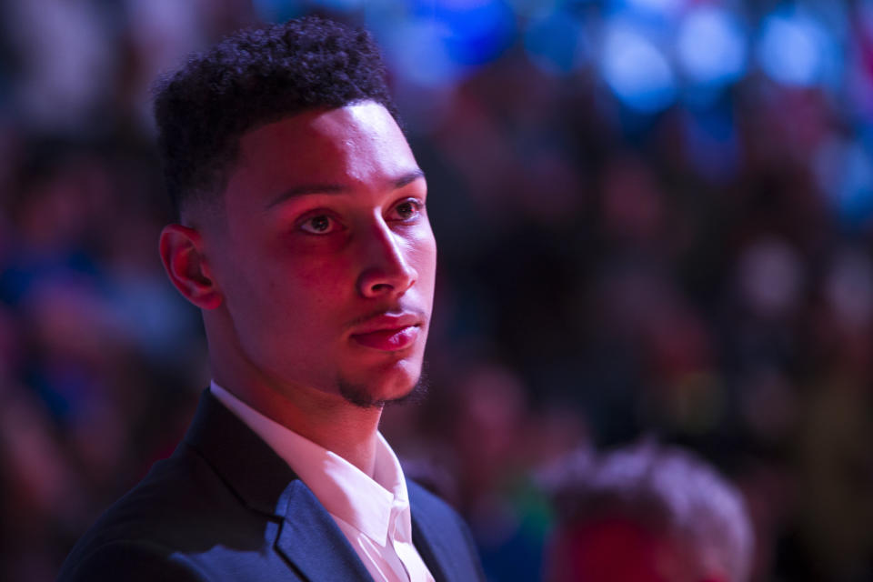 Philadelphia 76ers rookie Ben Simmons ripped into President Donald Trump on Fox News Australia. (AP)