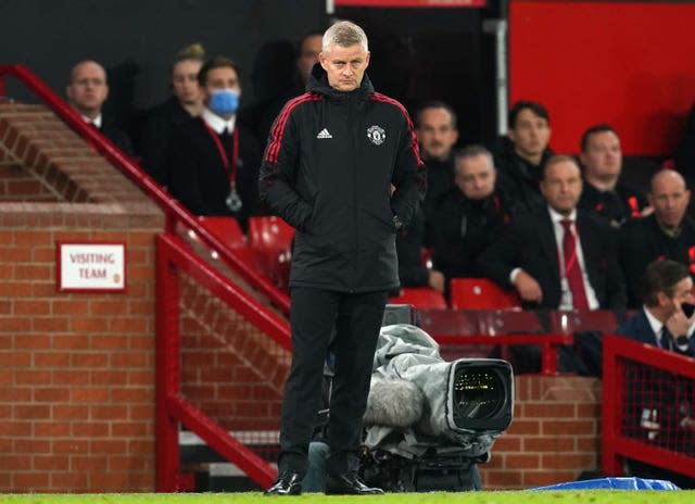 Ole Gunnar Solskjaer's United have taken just one point from their last four Premier League matches (Martin Rickett/PA).