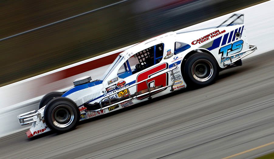 THOMPSON, CT - OCTOBER 16: Ron Silk, driver of the #6 T.S. Haulers/Calverton Tree Farm Chevrolet drives during the Sunoco World Series at Thompson International Speedway on October 16, 2011 in Thompson, Connecticut. (Photo by Jeff Zelevansky/Getty Images) *** Local Caption *** Ron Silk | Getty Images