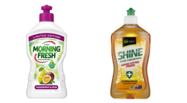 The top performing detergent was Morning Fresh Ultra Concentrate Ultimate. Woolworths Select Shine Super Concentrate Antibacterial came in third.