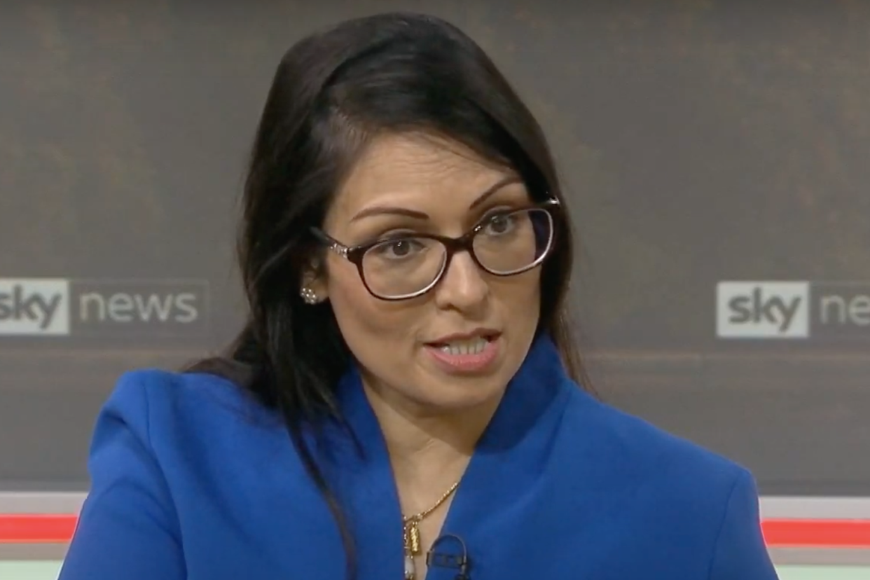 Priti Patel has claimed the UK is not breaking the law: Sky News