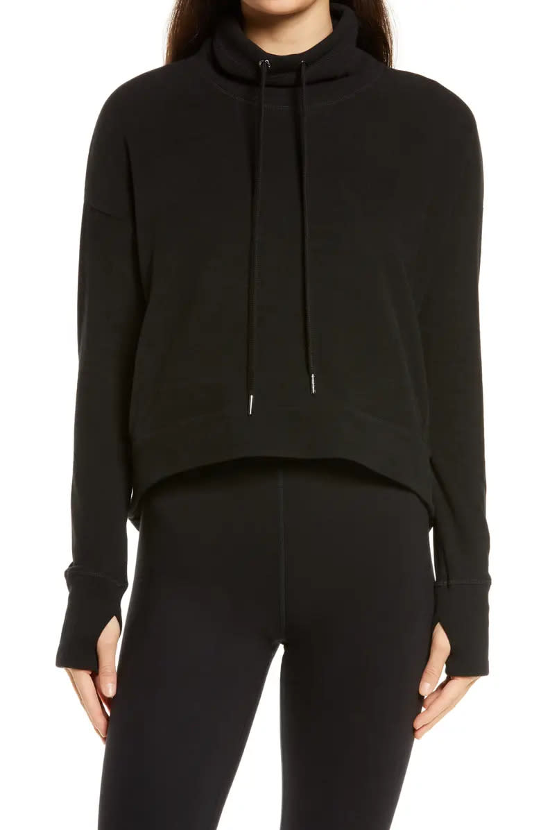 Sweaty Betty Harmonise Luxe Sweatshirt. Image via Nordstrom.