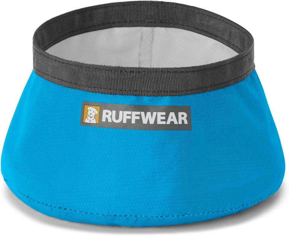 Ruffwear Packable Dog Bowl in blue