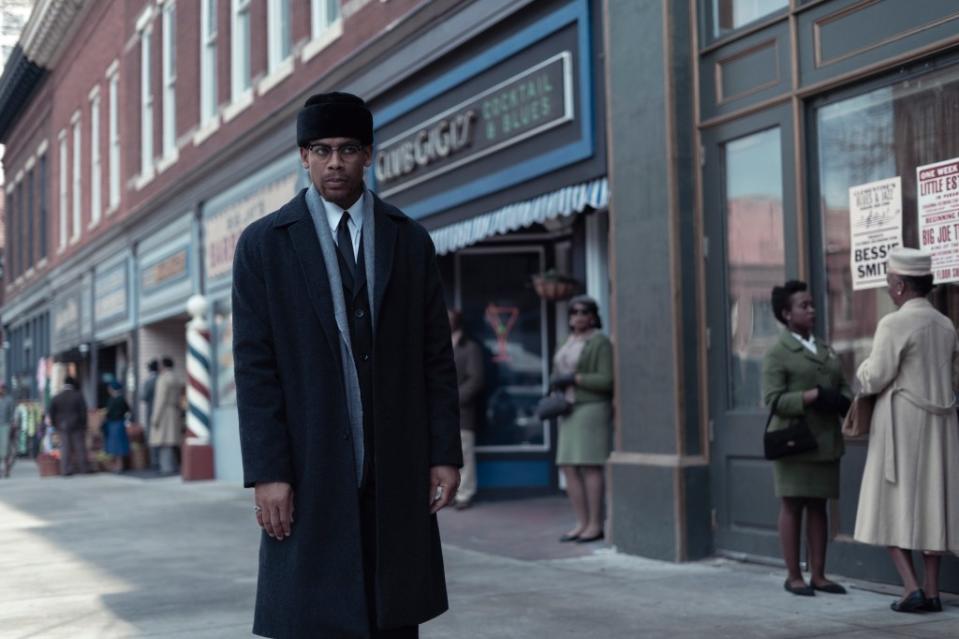 Aaron Pierre portrays Malcolm X in “Genius: MLK/X.” (National Geographic/Richard DuCree)