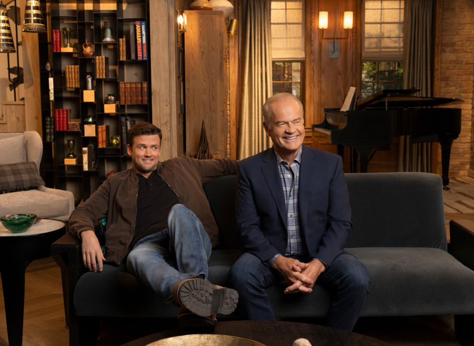 Jack Cutmore-Scott and Kelsey Grammer in the 'Frasier' revival.