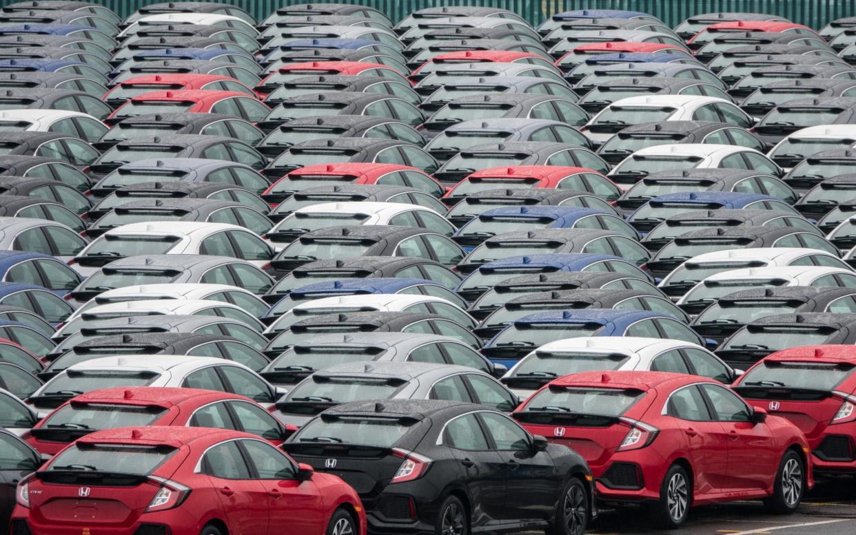 Cars awaiting export