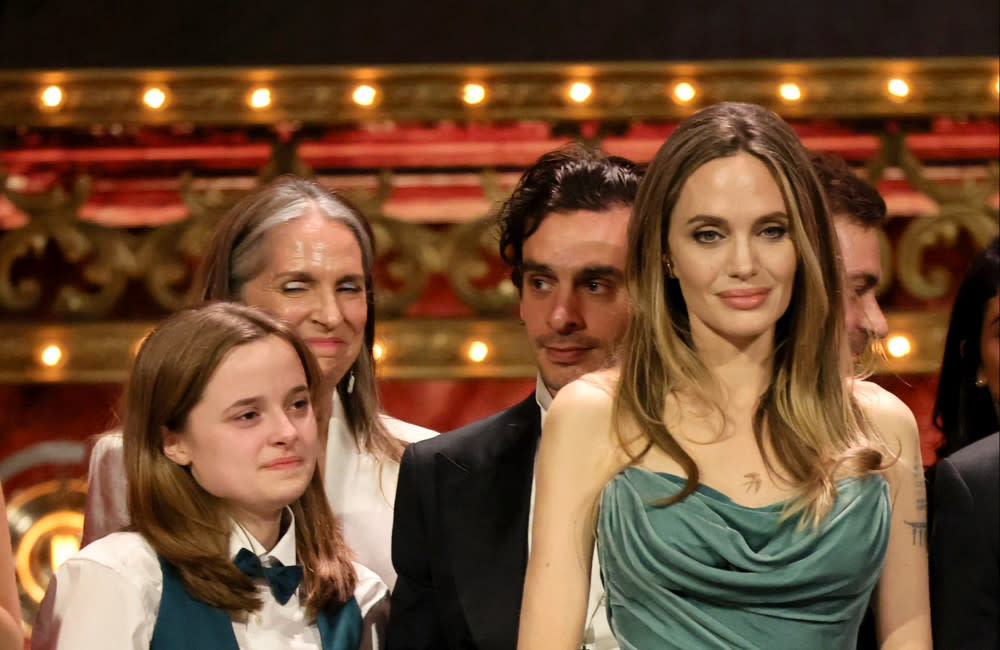 Angelina Jolie has won her first-ever Tony Award with with her daughter credit:Bang Showbiz