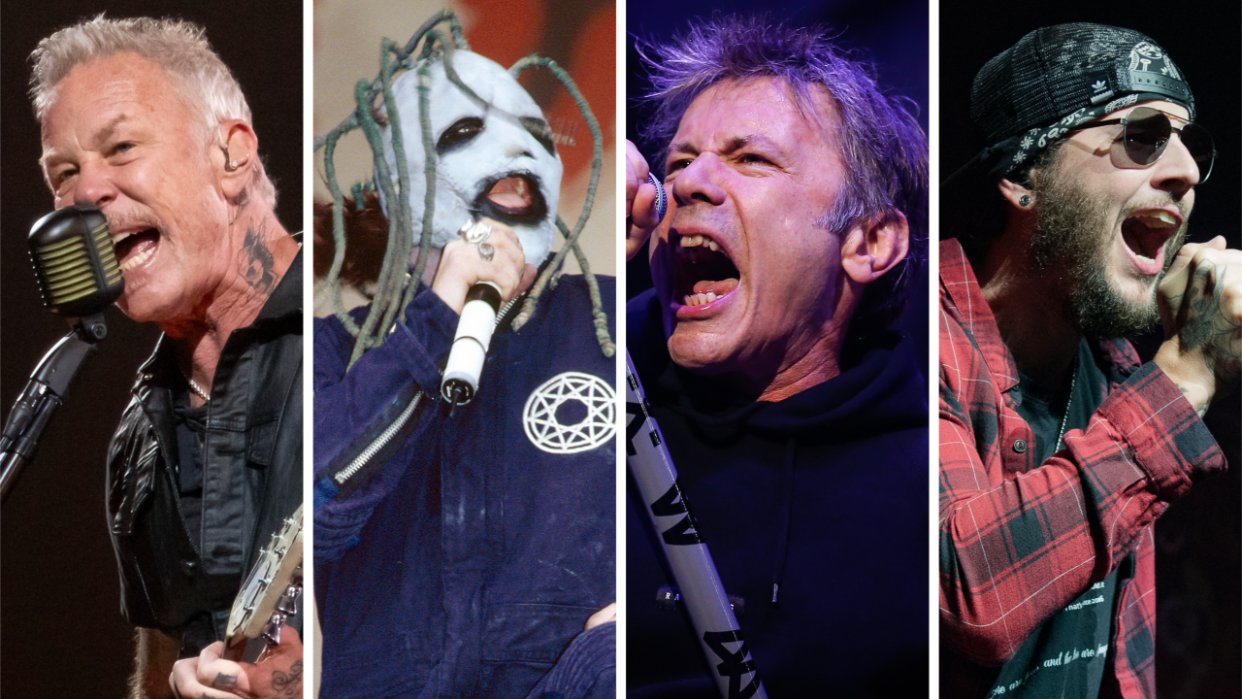  Photos of Metallica, Slipknot, Iron Maiden and Avenged Sevenfold performing live. 