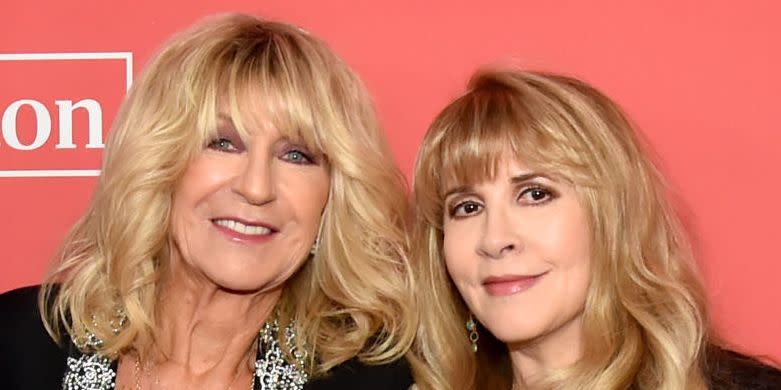 new york, ny   january 26  christine mcvie and stevie nicks of fleetwood mac attend musicares person of the year honoring fleetwood mac at radio city music hall on january 26, 2018 in new york city  photo by kevin mazurgetty images for naras