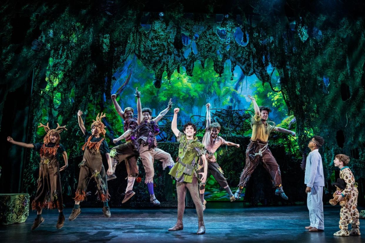 The cast of the North American tour of 'Peter Pan.'