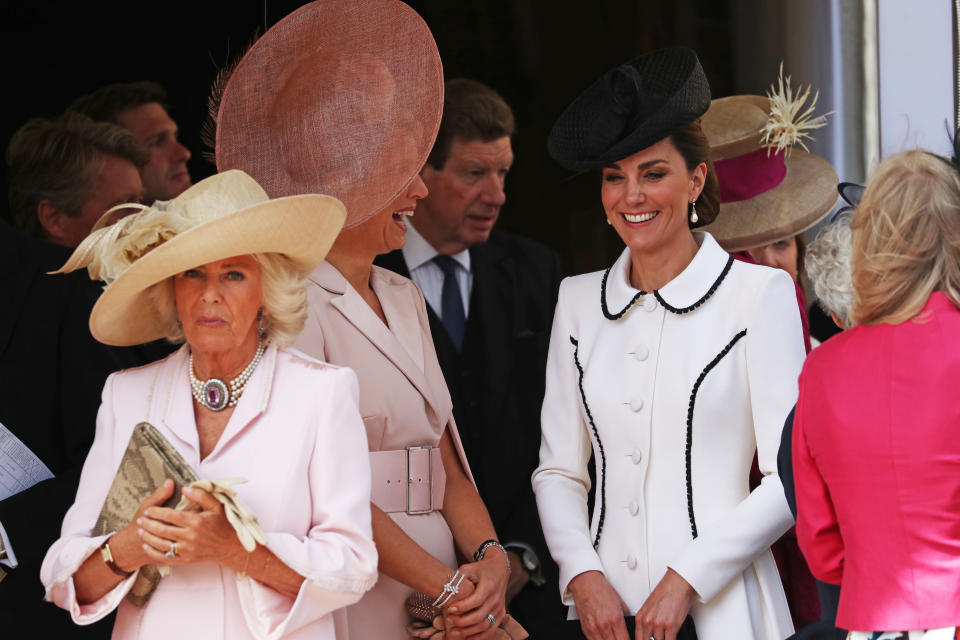 Camilla, Duchess of Cornwall also attended the ceremony.&nbsp; (Photo: WPA Pool via Getty Images)