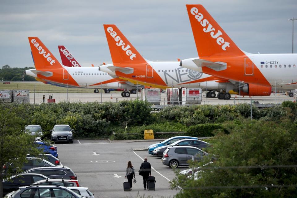 EasyJet planes at Stansted airport (Getty)