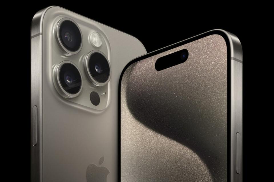 The iPhone 15 Pro has three rear cameras compared to two on the regular iPhone 15 (Apple)