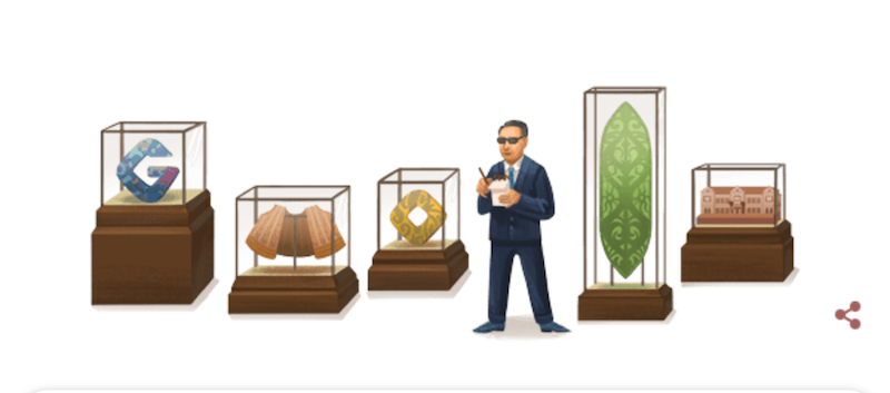 Benedict Sandin was celebrated today by Google with a Google Doodle.