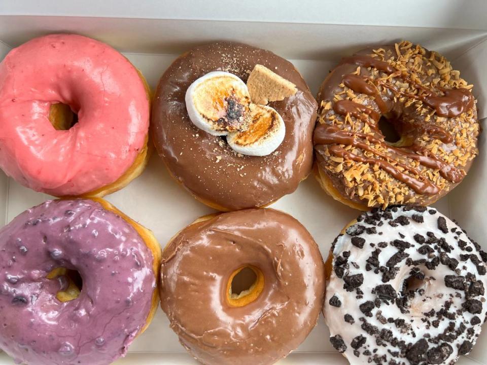 An assortment of doughnuts from Yummm Donut in Gastonia.