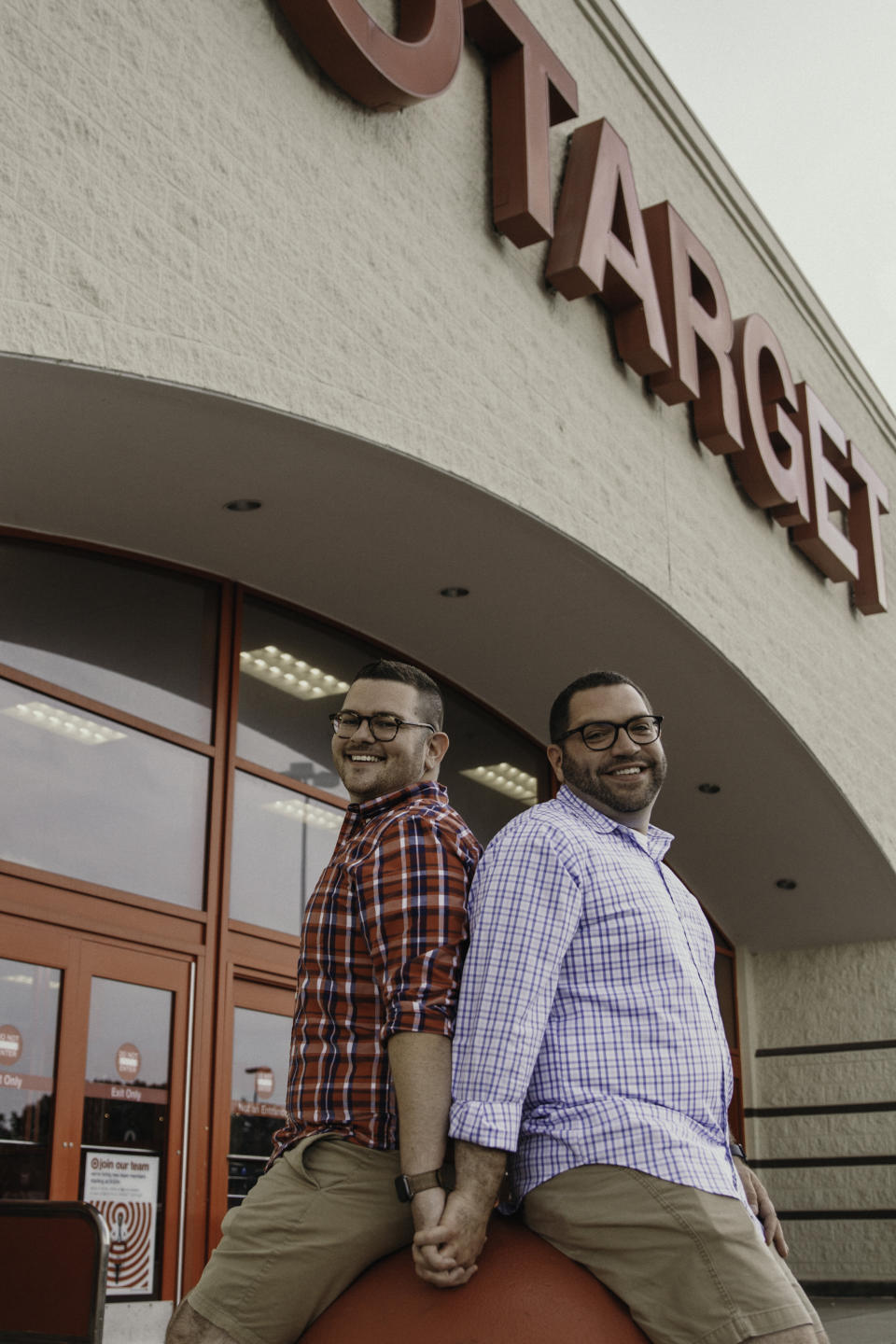 The couple outside their local Target in Erie, Pennsylvania. (Photo: Erica Whiting Photography)