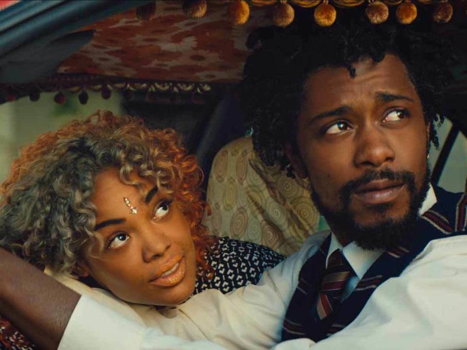 Tessa Thompson and Lakeith Stanfield in ‘Sorry to Bother You’ (Annapurna Pictures) Annapurna Pictures