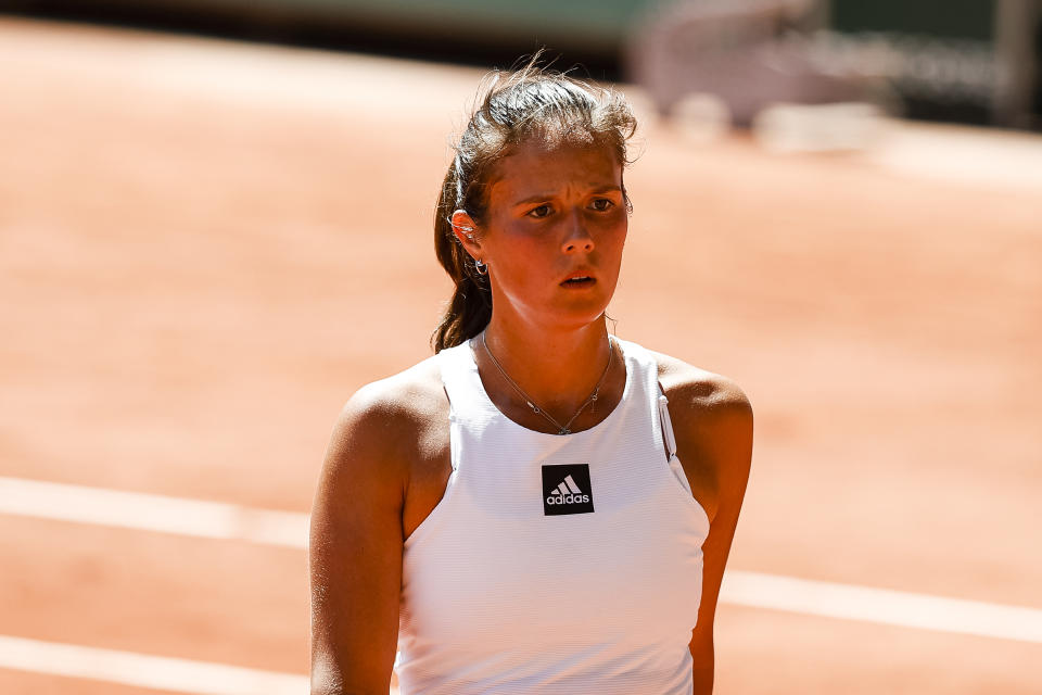 Daria Kasatkina, pictured here in action against Iga Swiatek at the French Open.