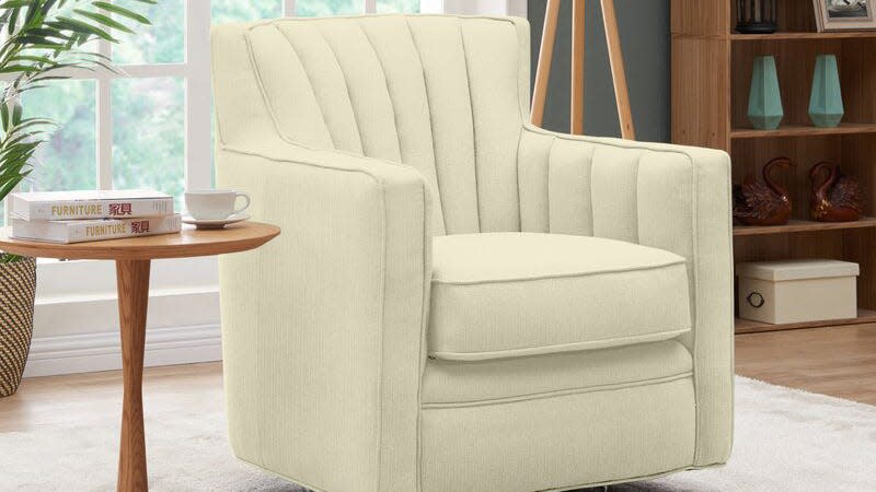 Nestle in deep to accent chair savings.