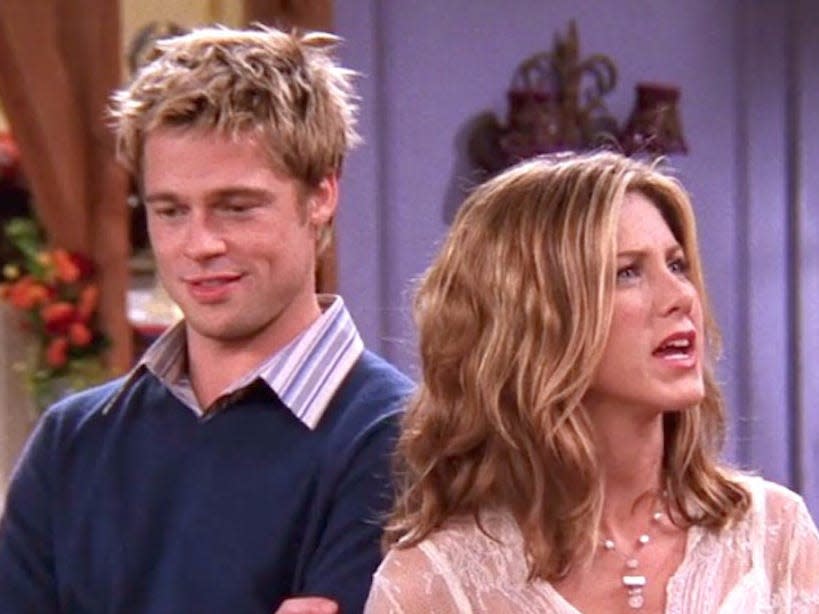 brad pitt jennifer aniston friends