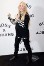 <p>Ellie Goulding poses at the unveiling of the new Boss x Anthony Joshua Collection on Wednesday in London.</p>