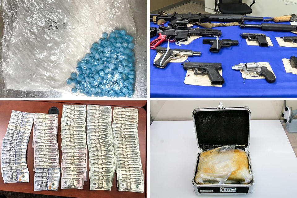 Between 2019 and 2022, federal agents seized more than 2,000 fentanyl-laced pills, $32,000 in cash, 19 firearms and 65 pounds of meth, some of which was shipped in cases. (U.S. Attorney's Office for the District of Montana)