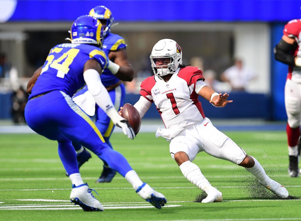 Cardinals quarterback Kyler Murray ranks second behind only Patrick Mahomes in fantasy points scored over the first four weeks of the 2021 season.