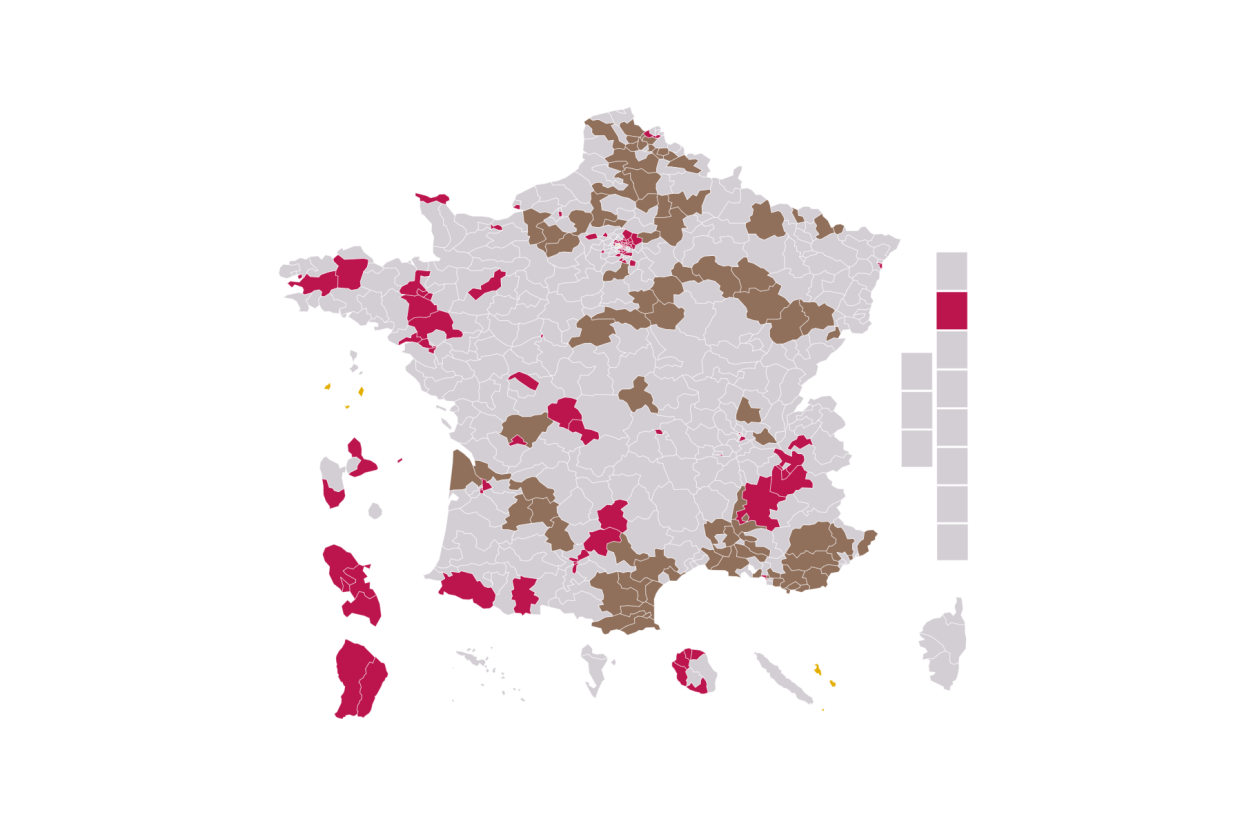 Le HuffPost présente sept cartes des résultats des européennes pour imaginer les législatives prévues les 30 juin et 7 juillet.