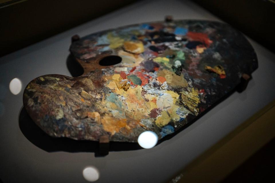 A painting pallet belonging to Claude Monet (Copyright 2023 The Associated Press. All rights reserved)