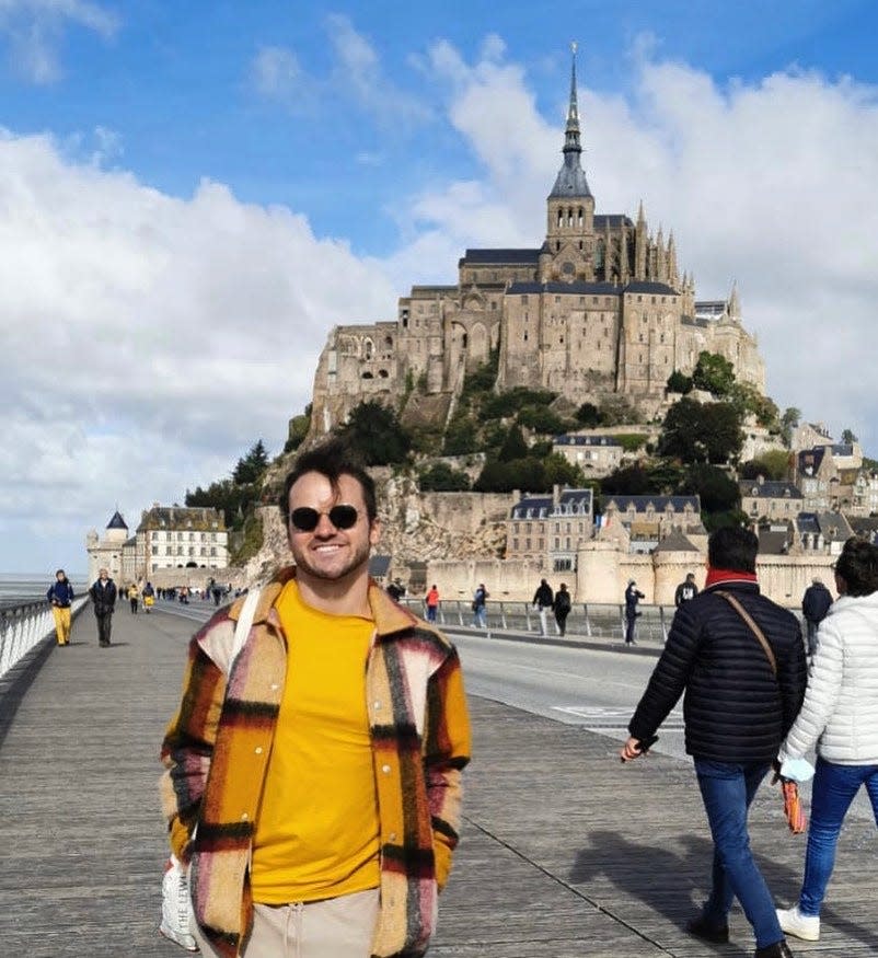 Evan Lambert at Normandy's Mont Saint-Michel