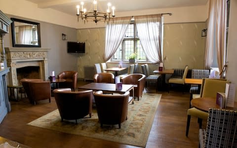 Stonehouse Court Hotel, Gloucestershire, Cotswolds cosy lounge