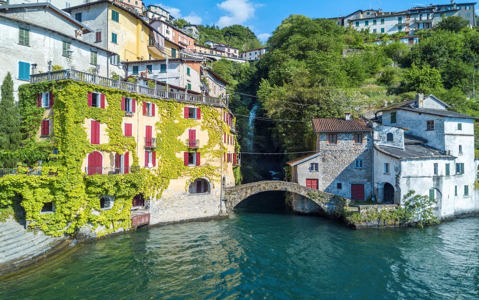 Journey across the lake to the picturesque and remote village of Nesso, Lake Como