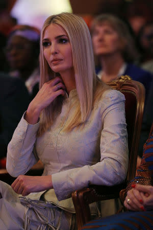 White House Advisor Ivanka Trump attends the first Women Entrepreneurs Finance Initiative (We-Fi) at the Sofitel hotel Ivoire in Abidjan, Ivory Coast April 17, 2019. REUTERS/Thierry Gouegnon