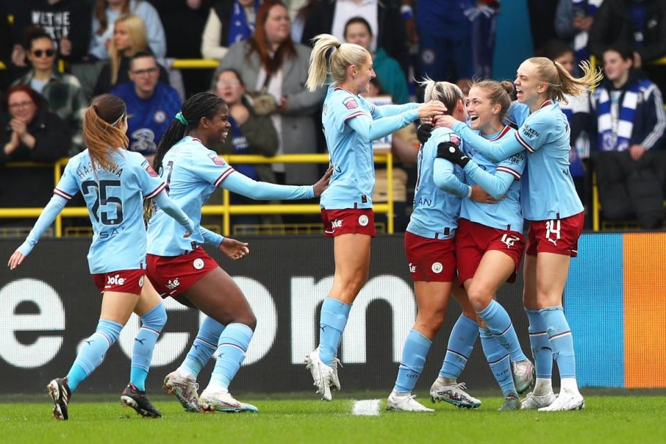 The WSL title race took another twist after Manchester City beat Chelsea on Sunday (Tim Markland/PA) (PA Wire)